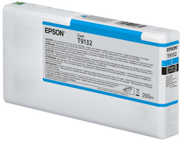 Cartucho de tinta cian Epson Ultrachrome HD de 200 ml para impresoras SureColor P5000 - T913200