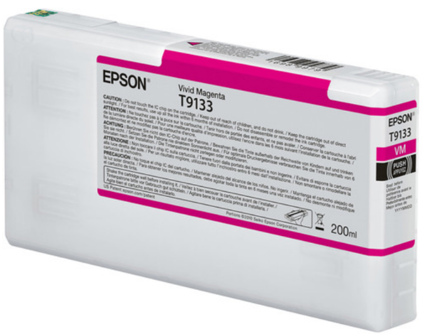 Cartucho de tinta Epson Ultrachrome HD Vivid Magenta de 200 ml para impresoras SureColor P5000 - T913300