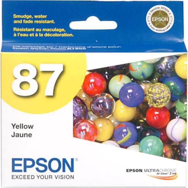 Tinta amarilla Epson 87 UltraChrome para Stylus Photo R1900 - T087420
