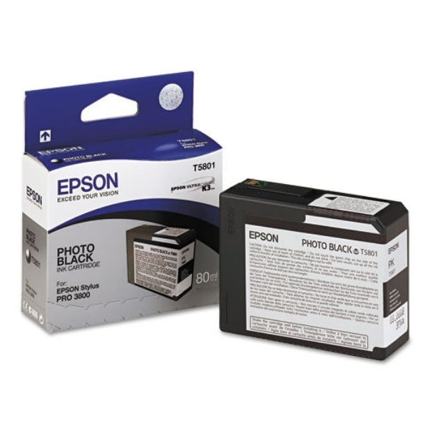 Tinta negra fotográfica Epson T580 UltraChrome K3 de 80 ml para Stylus Pro 3800 y 3880 - T580100