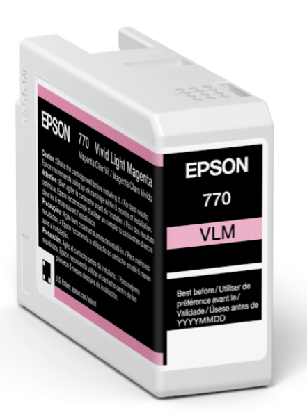 Tinta Epson UltraChrome PRO10 de 25 ml de color magenta claro intenso para SureColor P700 - T770620