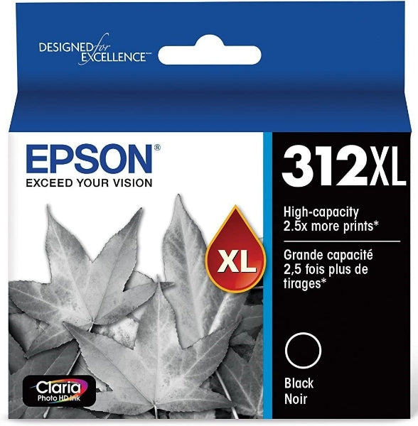 Tinta Epson T312XL Claria Photo HD negra para XP-15000, XP-8500, XP-8600, XP-8700 - T312XL120S