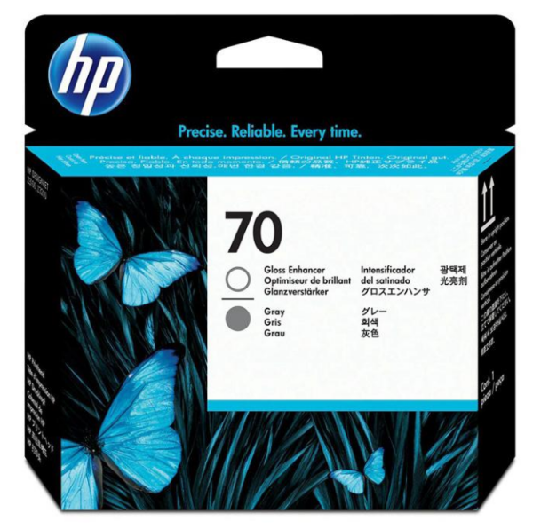 HP 70 Gloss Enhancer y cabezal de impresión DesignJet gris para HP DesignJet Z3200 - C9410A