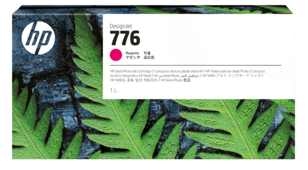 Cartucho de tinta magenta DesignJet HP 776 de 1 litro para DesignJet Z9+ Pro - 1XB07A