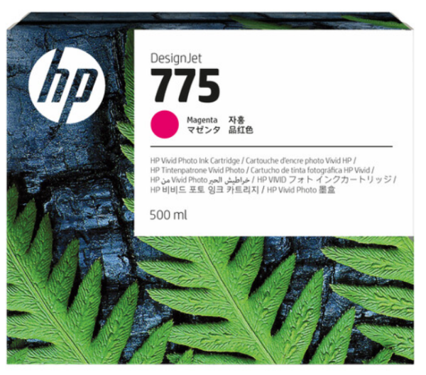 Cartucho de tinta DesignJet HP 775 de 500 ml magenta para DesignJet Z6 Pro - 1XB18A