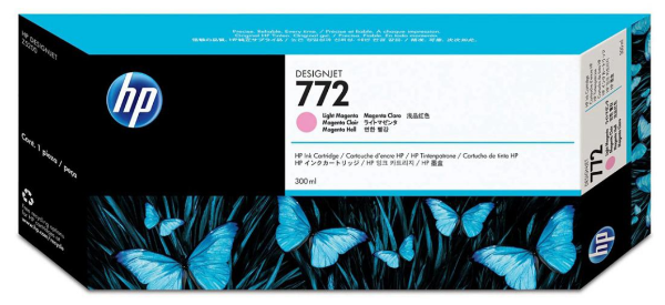 Cartucho de tinta DesignJet HP 772 magenta claro de 300 ml para HP DesignJet Z5200 - CN631A