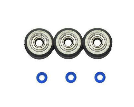 Juego de rodillos de presión (3 piezas) para Mimaki CJV150 / CJV300 / CJV30 - (SPA-0167) 