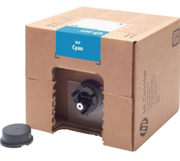 Cartón de tinta HP 869 3L cian PageWide XL Pro para PageWide XL Pro 8200 - 1XA89A