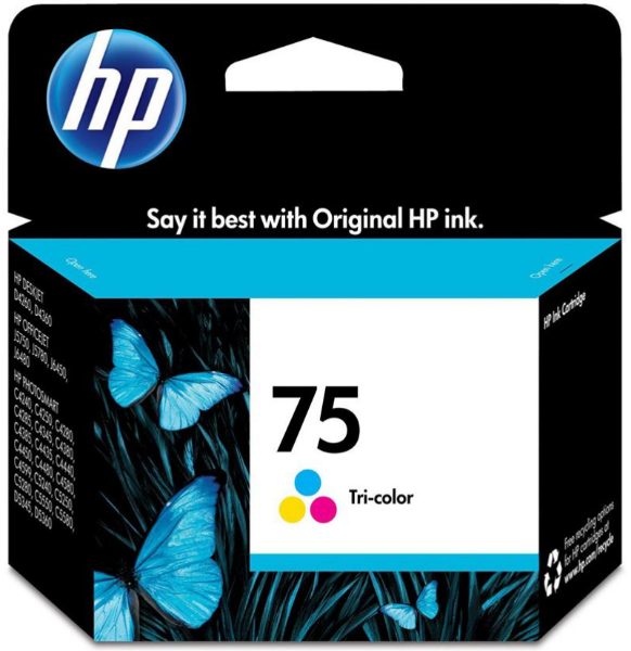 Cartucho de tinta de inyección de tinta tricolor HP 75 - CB337WN