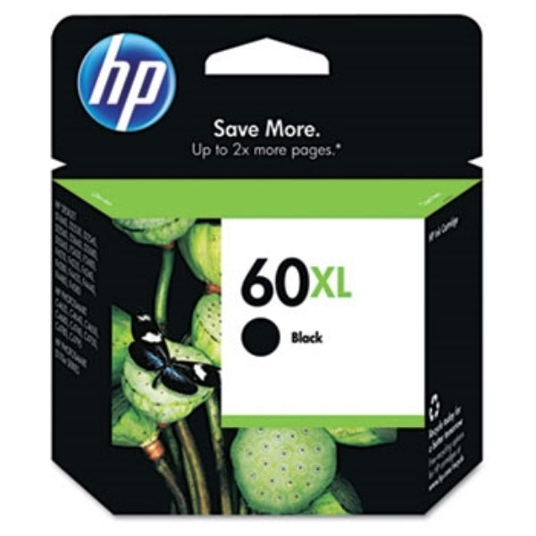 Cartucho de tinta negra de alta capacidad HP 60XL - CC641WN
