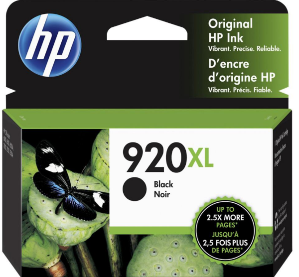 Cartucho de tinta HP 920XL Officejet negro de alto rendimiento - CD975AN