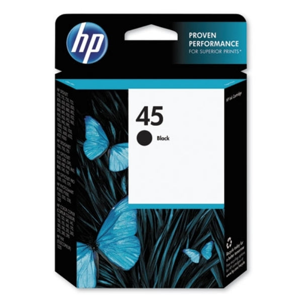 Cartucho de tinta de inyección de tinta negro HP 45 - 51645A