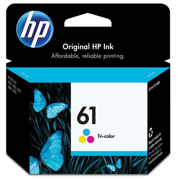 Cartucho de tinta original tricolor HP 61 - CH562WN