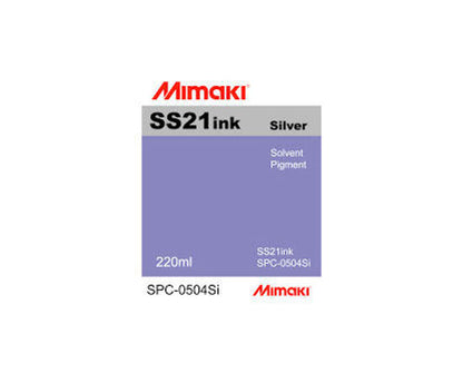 Tinta plateada SS21 (cartucho de 220 ml) para Mimaki JV5/JV33/JV300/CJV150/CJV300/CJV30 - SPC-0504SI 