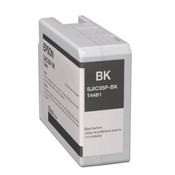 Cartucho de tinta negra brillante Epson SJIC35P-BK para ColorWorks C6000/C6500 - C13T44B120
