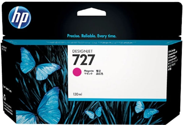 Cartucho de tinta DesignJet HP 727 (130 ml), color magenta, para HP T920, T930, T1500, T1530, T2500 y T2530 - B3P20A