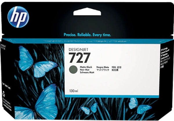 Cartucho de tinta DesignJet HP 727 negro mate de 130 ml para HP T920, T930, T1500, T1530, T2500, T2530 - B3P22A