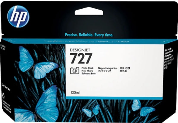 Cartucho de tinta DesignJet HP 727 (130 ml), negro fotográfico, para HP T920, T930, T1500, T1530, T2500 y T2530 - B3P23A