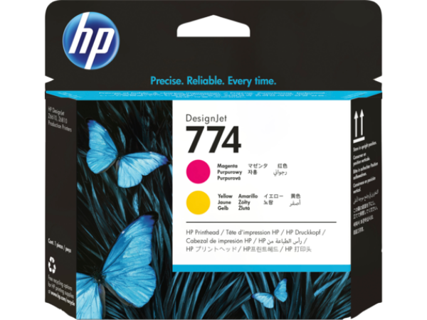 Cabezal de impresión DesignJet HP 774 magenta/amarillo para HP DesignJet Z6610, Z6810 - P2V99A 