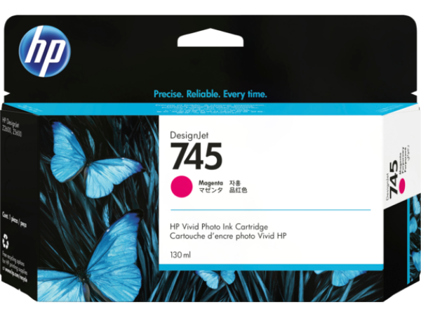 Cartucho de tinta magenta DesignJet HP 745 de 130 ml para DesignJet Z2600 y Z5600 - F9J95A