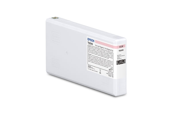 Cartucho de tinta Epson T55V UltraChrome PRO10 Magenta Claro Vivo de 200 ml para SureColor P5370 - T55V600