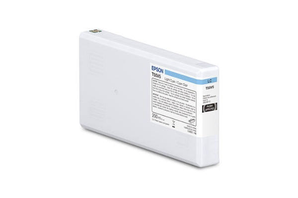 Cartucho de tinta Epson T55V UltraChrome PRO10 cian claro de 200 ml para SureColor P5370 - T55V500