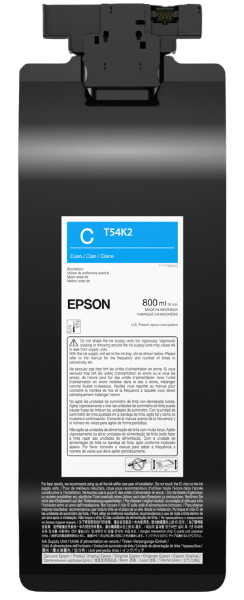Tinta cian EPSON UltraChrome DG2 (800 ml) para SureColor F2270 - T54K220