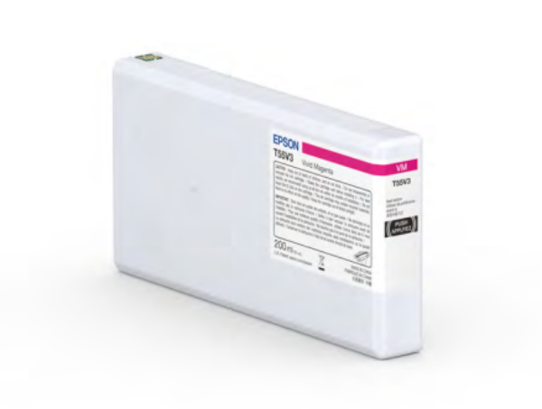 Cartucho de tinta Epson T55V UltraChrome PRO10 Magenta Vivo de 200 ml para SureColor P5370 - T55V300