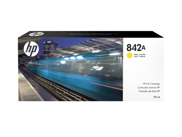 Cartucho de tinta amarillo HP 842A PageWide XL de 775 ml para HP PageWide XL 8000 - C1Q48A