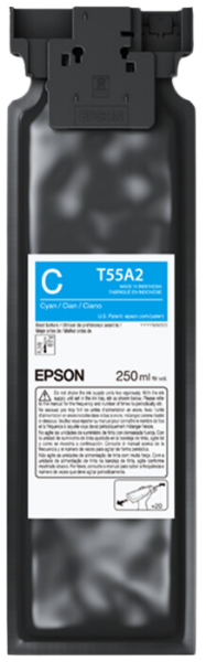 Paquete de tinta cian EPSON UltraChrome DG2 T55A de 250 ml para SureColor F1070 - T55A220