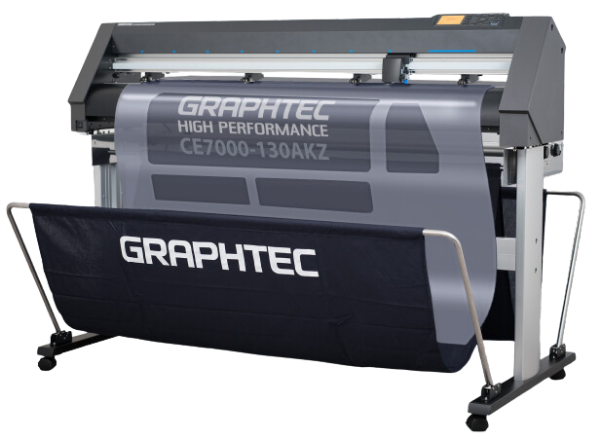 Cortadora GRAPHTEC CE7000-130AKZ &quot;Clase E&quot; de 50&quot; de ancho con soporte, cesta, 2 cuerdas antiestáticas, 4 imanes y 2 tintas. 