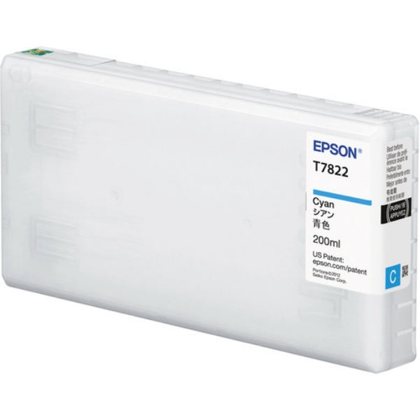 Tinta cian Epson T782 UltraChrome D6-S de 200 ml para la impresora D700 - T782200