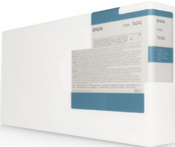 Cartucho de tinta solvente Epson T624 UltraChrome GS cian de 950 ml para Stylus Pro GS6000 - T624200