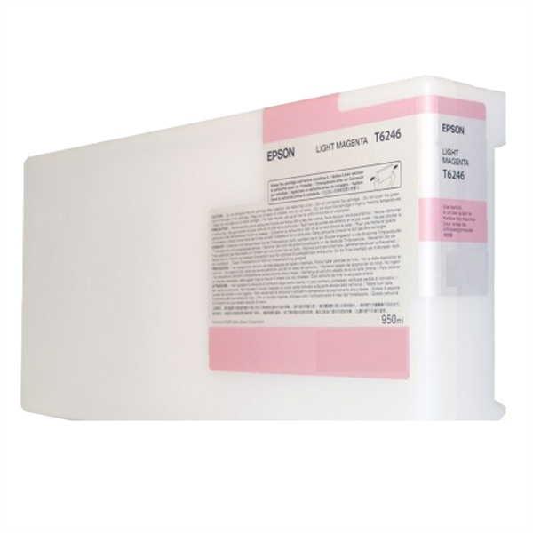 Cartucho de tinta solvente Epson T624 UltraChrome GS de 950 ml magenta claro para Stylus Pro GS6000 - T624600