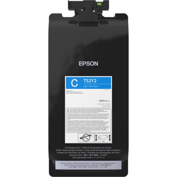Paquete de tinta cian de alta capacidad Epson T52Y UltraChrome XD3 de 1,6 l para SureColor T7770DL - T52Y220