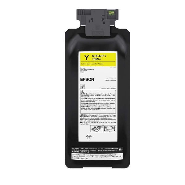 Epson SJIC47P-Y 480mL Yellow Ink Pack for ColorWorks C8000 - C13T55N420