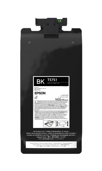 Paquete de tinta negra Epson UltraChrome DF de 1,6 l para G6070 - T57S120
