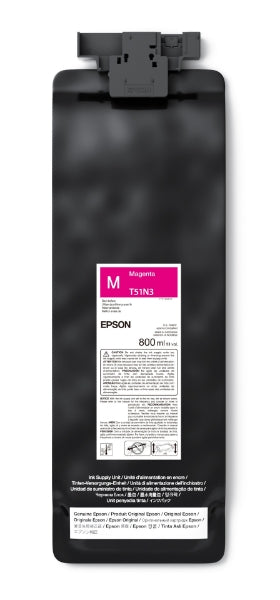 Cartucho de tinta ecosolvente magenta Epson UltraChrome GS3 de 800 ml para SureColor S7170 y S9170 - T51N320