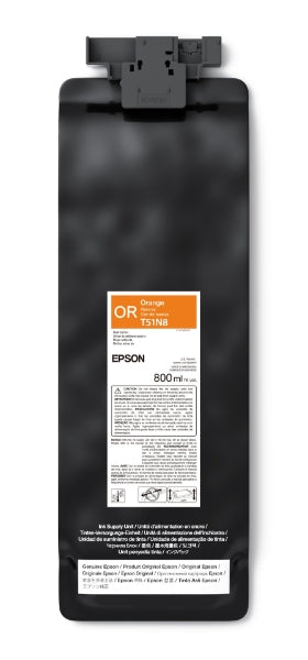 Cartucho de tinta ecosolvente naranja Epson UltraChrome GS3 de 800 ml para SureColor S9170 - T51N820