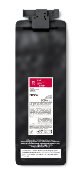 Cartucho de tinta roja ecosolvente Epson UltraChrome GS3 de 800 ml para SureColor S9170 - T51N920
