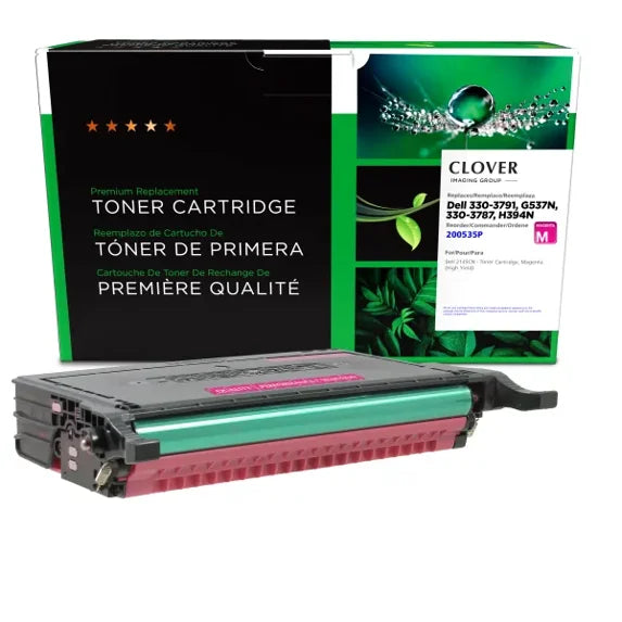 Clover Remanufactured High Yield Magenta Toner Cartridge for Dell 2145