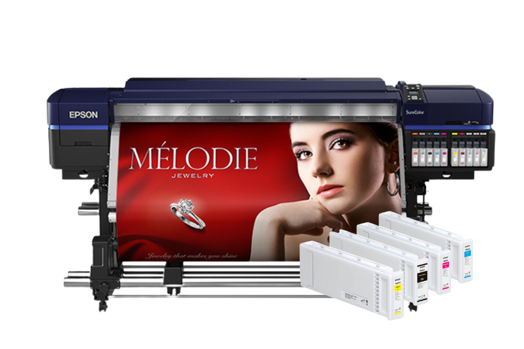 Impresora Epson SureColor S80600 Production Edition de 64&quot; con tinta solvente - Reacondicionada (Garantía de 90 días, 1, 2, 3 o 4 años)