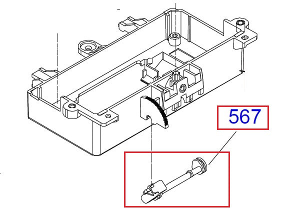 EPSON Pro 7400/7450/7800/7880 /9400/9450/9800/9880 Soporte, palanca - 1441627