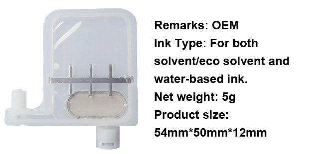 Generic Big Damper with Big Filter for Epson DX4 / DX5 Printhead