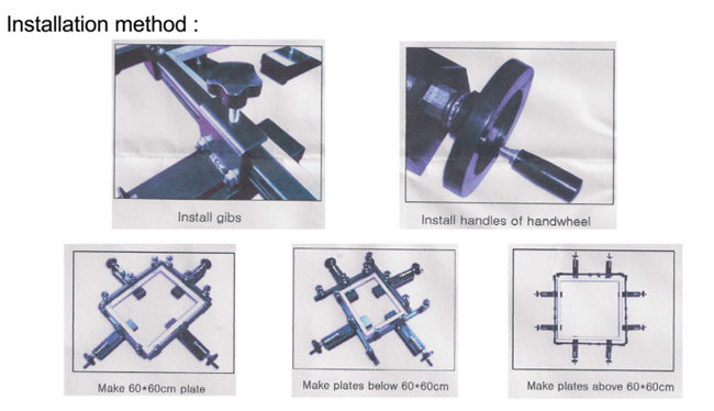 Máquina estiradora de pantalla manual de alta precisión de 24&quot; x 24&quot; para serigrafía