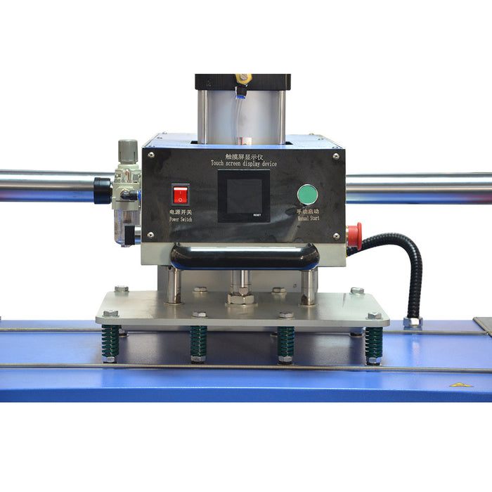 Prensa térmica neumática de doble estación móvil con placa calefactora de 24" x 31,5"