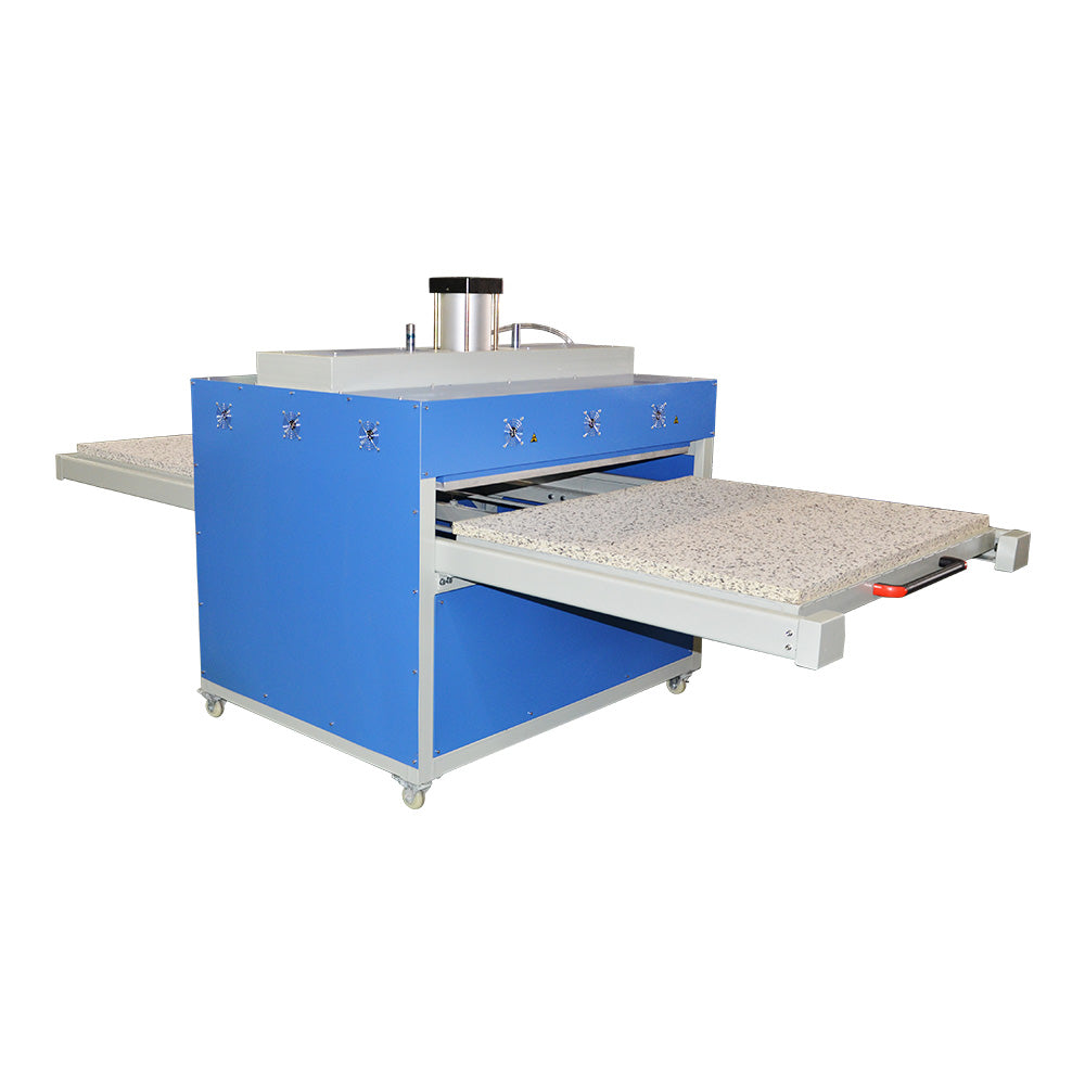 Qomolangma 39" x 47" Pneumatic Double Working Table Large Format Heat Press Machine with Pull-out Style, 220V 1P 56A