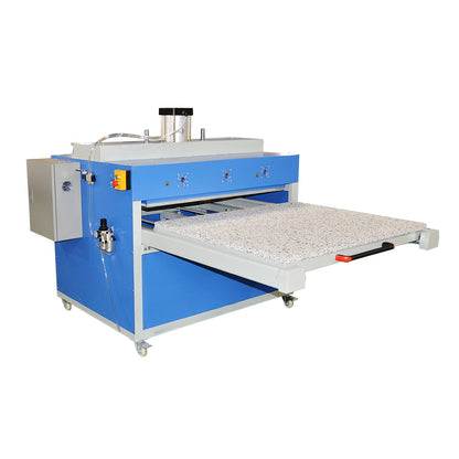 Qomolangma 39" x 47" Pneumatic Double Working Table Large Format Heat Press Machine with Pull-out Style, 220V 1P 56A