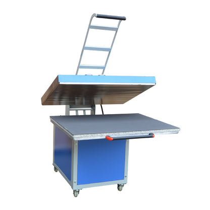 Qomolangma 39 x 47 in Large Format Manual Operation Hand Force Textile Thermo Transfer Heat Press Machine 220V 1P 41A