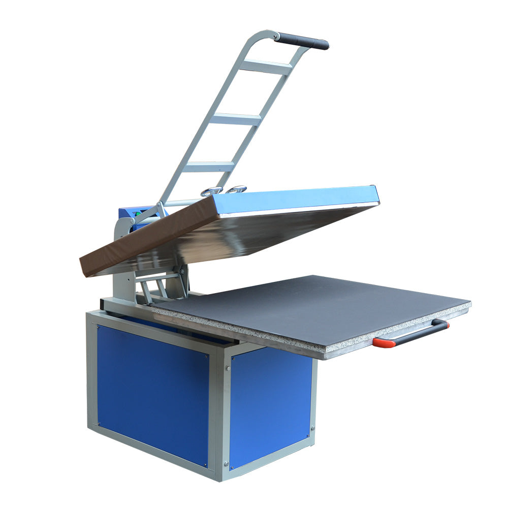 Qomolangma 31in x 39in Large Format Manual Operation Hand Force Textile Thermo Transfer Heat Press Machine 220V 1P 30A